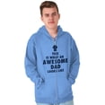 thumbnail image 1 of Fathers Day Looks Like Awesome Dad Zip Hoodie Sweatshirt Men Brisco Brands 2X, 1 of 1
