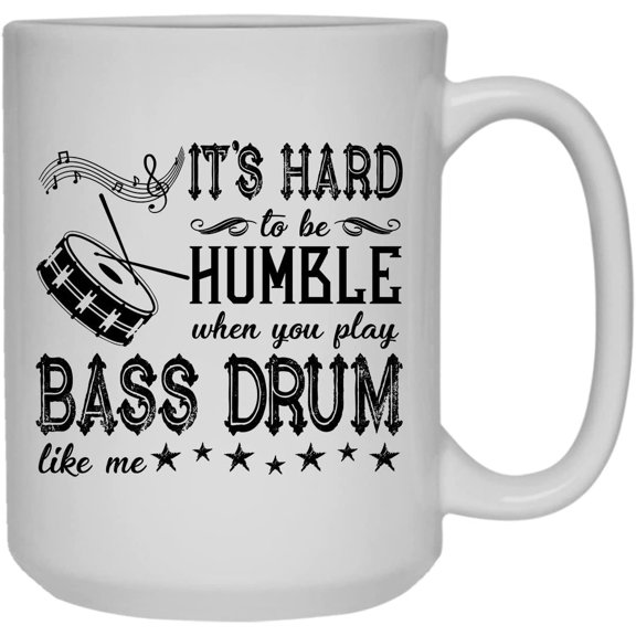 Cool When You Play Bass Drum Mug, Ceramic Mug For You 15 oz