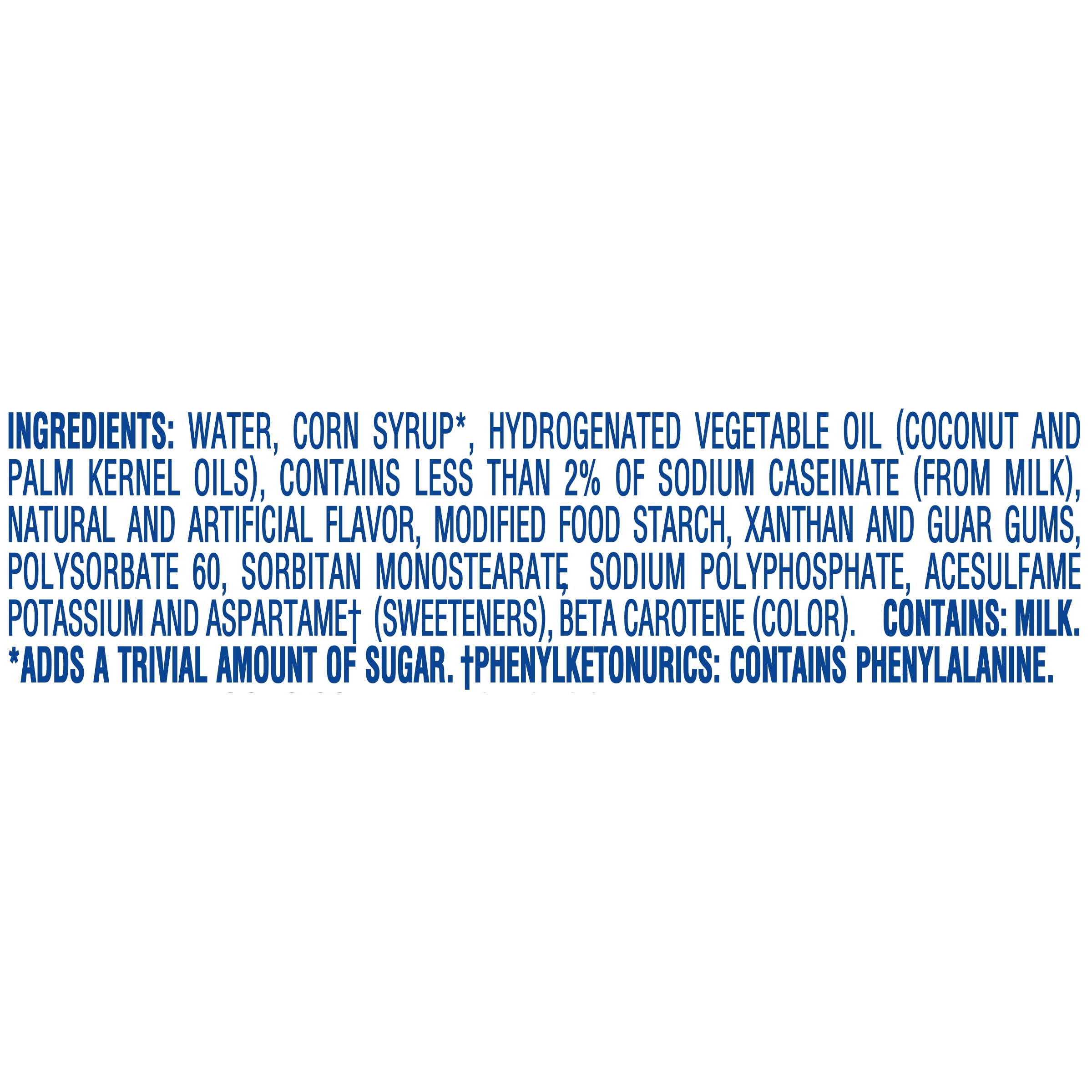 Cool Whip Zero Sugar Whipped Cream Topping, 8 oz Tub