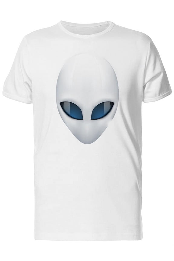 Cool White Alien Ufo Space T-Shirt Men -Image by Shutterstock, Male Large