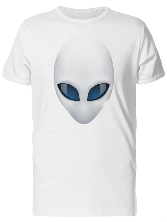 Cool White Alien Ufo Space T-Shirt Men -Image by Shutterstock, Male Large