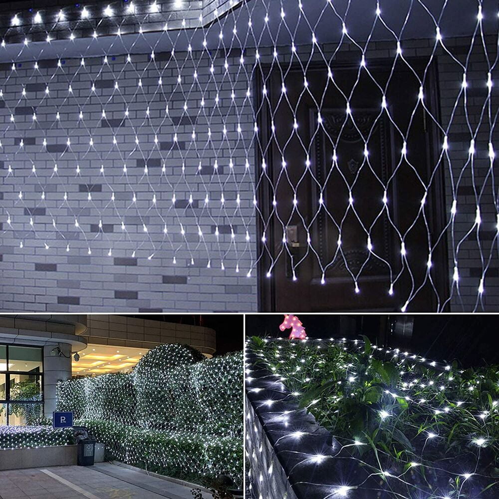 Cool White String Light 200LED Fishing Net Mesh Fairy Lights Party