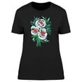 thumbnail image 1 of Cool White Watercolor Flowers T-Shirt Women -Image by Shutterstock, Female Large, 1 of 2