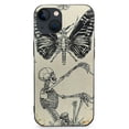 thumbnail image 1 of Cool Wing Skull Butterfly phone case is compatible with iPhone 13, with a skull pattern cover suitable for teenagers and men, and a stylish PC plastic bumper phone case cover suitable for iPhone 13, 1 of 4