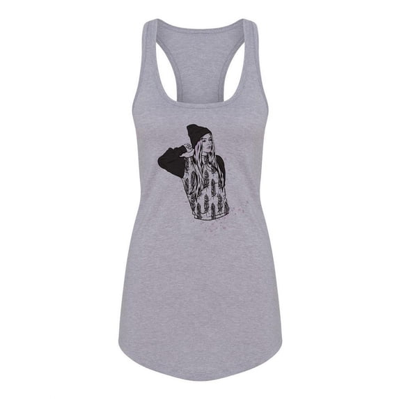 Cool Woman Racerback Tank Women -Image by Shutterstock, Female Small