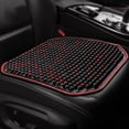 thumbnail image 1 of Cool Wood Bead Car Seat Cushion Summer Breathable Support for Long Drives, 1 of 5