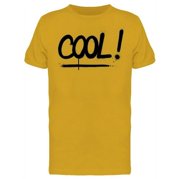 Cool Word Sprayed T-Shirt Men -Image by Shutterstock, Male Medium