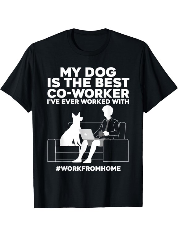 Cool Work from Home Art for Men Women WFH Working from Home T-Shirt - Classic Working Dad shirt Unisex 100% Cotton Crew Neck T-Shirt Breathable Casual Everyday Wear Affordable Graphic Soft Cheap t sh