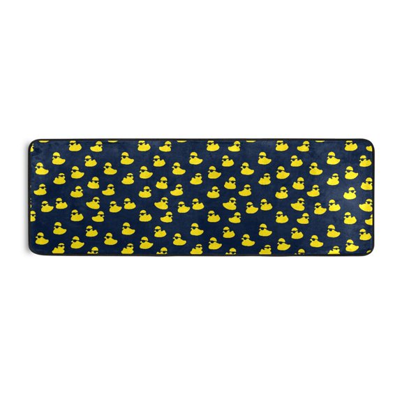 Cool Yellow Duck Runner Rug 24x72 Inch Cushioned Non Slip Soft Absorbent Floor Mat