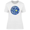 thumbnail image 1 of Cool Yellow Moon And Starry Sky Tee Women's -Image by Shutterstock, 1 of 2
