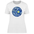 thumbnail image 1 of Cool Yellow Moon And Starry Sky T-Shirt Women -Image by Shutterstock, Female XX-Large, 1 of 2