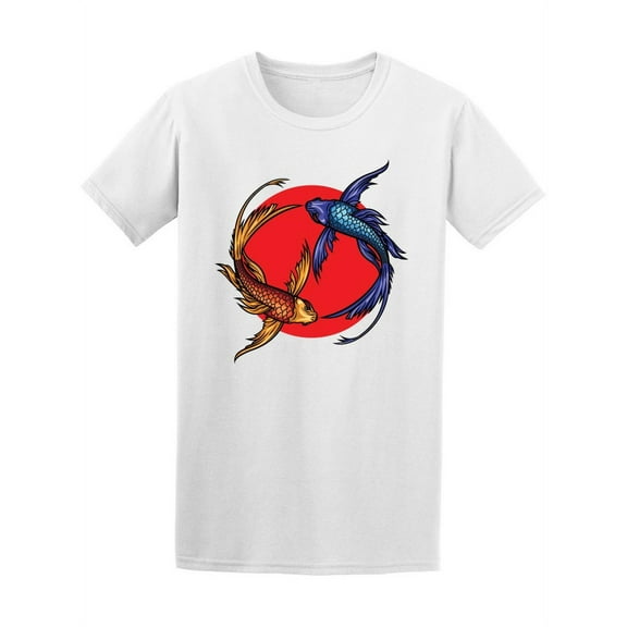 Cool Yin Yang Japanese Koi Fish T-Shirt Men -Image by Shutterstock, Male x-Large