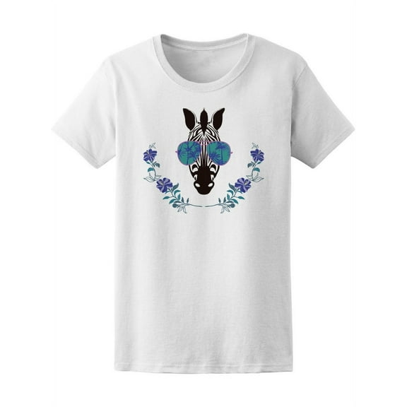 Cool Zebra In Sunglasses Tee Women's -Image by Shutterstock