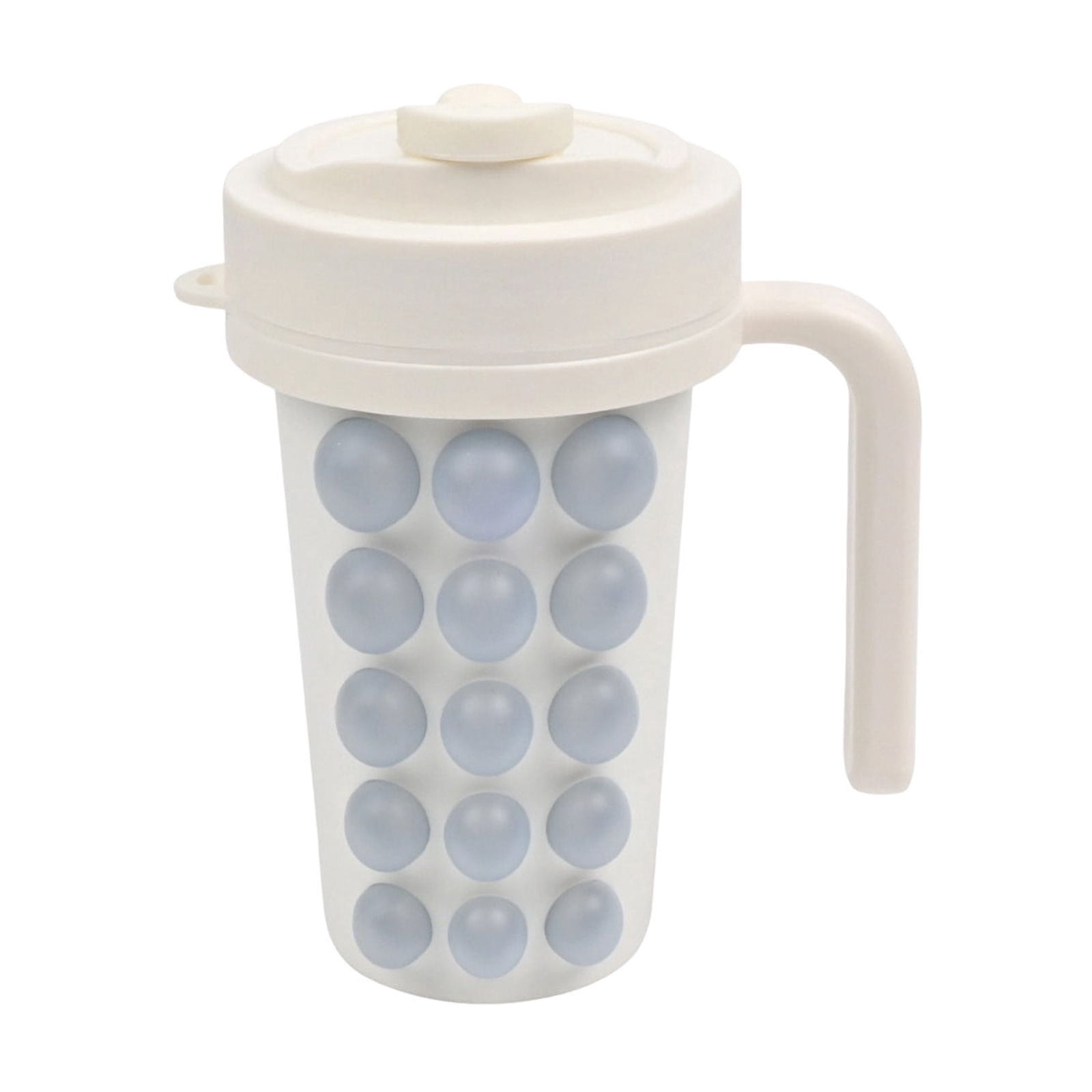 Cool and Refreshing Summer Relief Gadget Food-grade Silicone Ice Cubes Tray with Water Bottle Travel Cup and Straw Water Cup