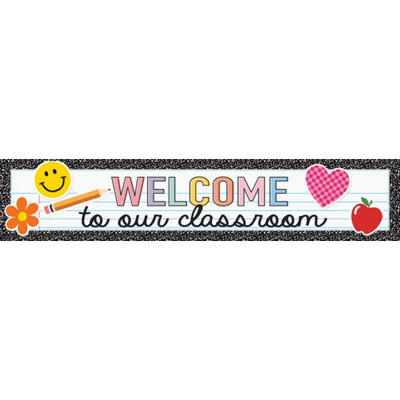 Teacher Created Resources Cool for School Welcome to Our Classroom Banner (TCR 9327)