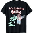 thumbnail image 1 of Cool it’s raining ROBUX girl gamers design for gaming girls Roblox T-Shirt, Black Color, Size XL, 1 of 2