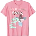 thumbnail image 1 of Cool it’s raining ROBUX girl gamers design for gaming girls Roblox T-Shirt, Light Pink Color, Size S, 1 of 2