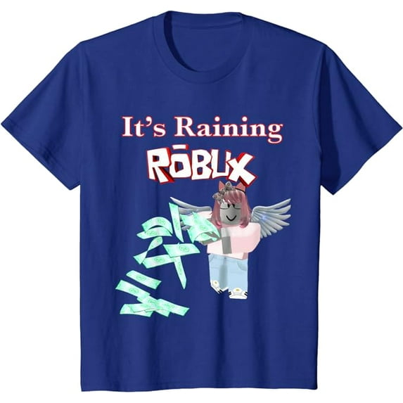 Cool it’s raining ROBUX girl gamers design for gaming girls Roblox Youth T-Shirt, Royal Blue Color, Size S