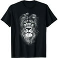 thumbnail image 1 of Cool lion with green eyes T-Shirt, 1 of 5