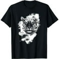 thumbnail image 1 of Cool tiger with white clouds T-Shirt, 1 of 5
