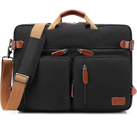 CoolBell, Convertible Laptop Bag, Fits 17.3 Inch Laptop, Black ...