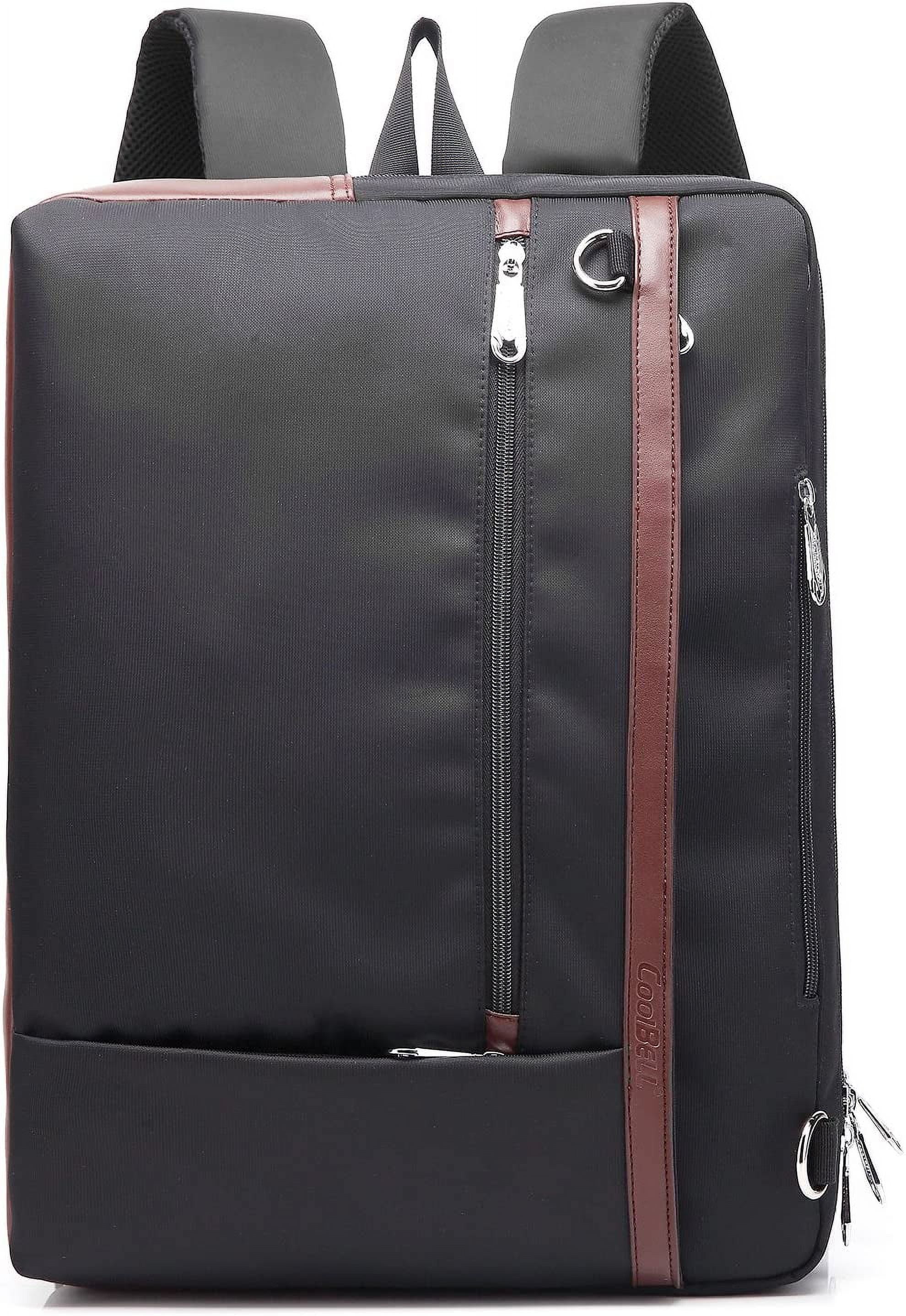 CoolBELL Laptop Messenger Briefcase Shoulder Bag Handbag 17.3 inch for Business Travel for Men Women Black