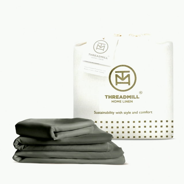 CoolBamboo Twin Sheets - Dark Grey 3 Piece Set | Silky Soft & Lightweight | Breathable & Moisture Wicking | Temperature Regulating | 15" Deep Pocket