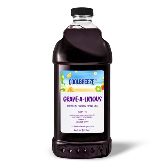 CoolBreeze Beverages Frozen Drink Flavor Syrups - Grape-A-Licious + Jug Combo