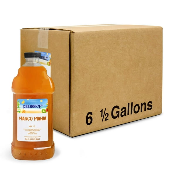 CoolBreeze Beverages Frozen Drink Flavor Syrups - Mango Mania *CASE PACK*
