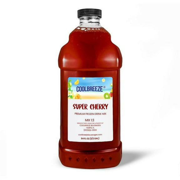 CoolBreeze Beverages Frozen Drink Flavor Syrups - Super Cherry + Jug Combo