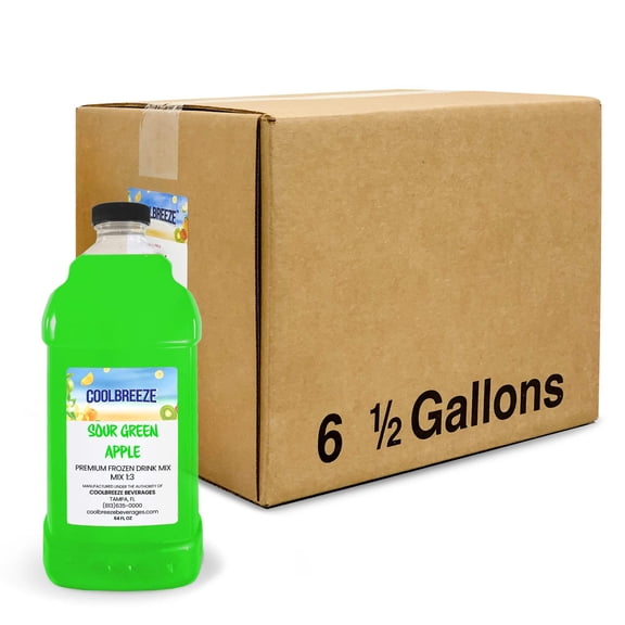 CoolBreeze Frozen Drink Flavor Syrups - Sour Green Apple