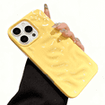 thumbnail image 1 of CoolDesignCase 3D Wave Texture Glossy Soft Phone Case Stylish Pastel Cover for iPhone 12 Pro Max Shockproof Protective TPU Cover, 1 of 5