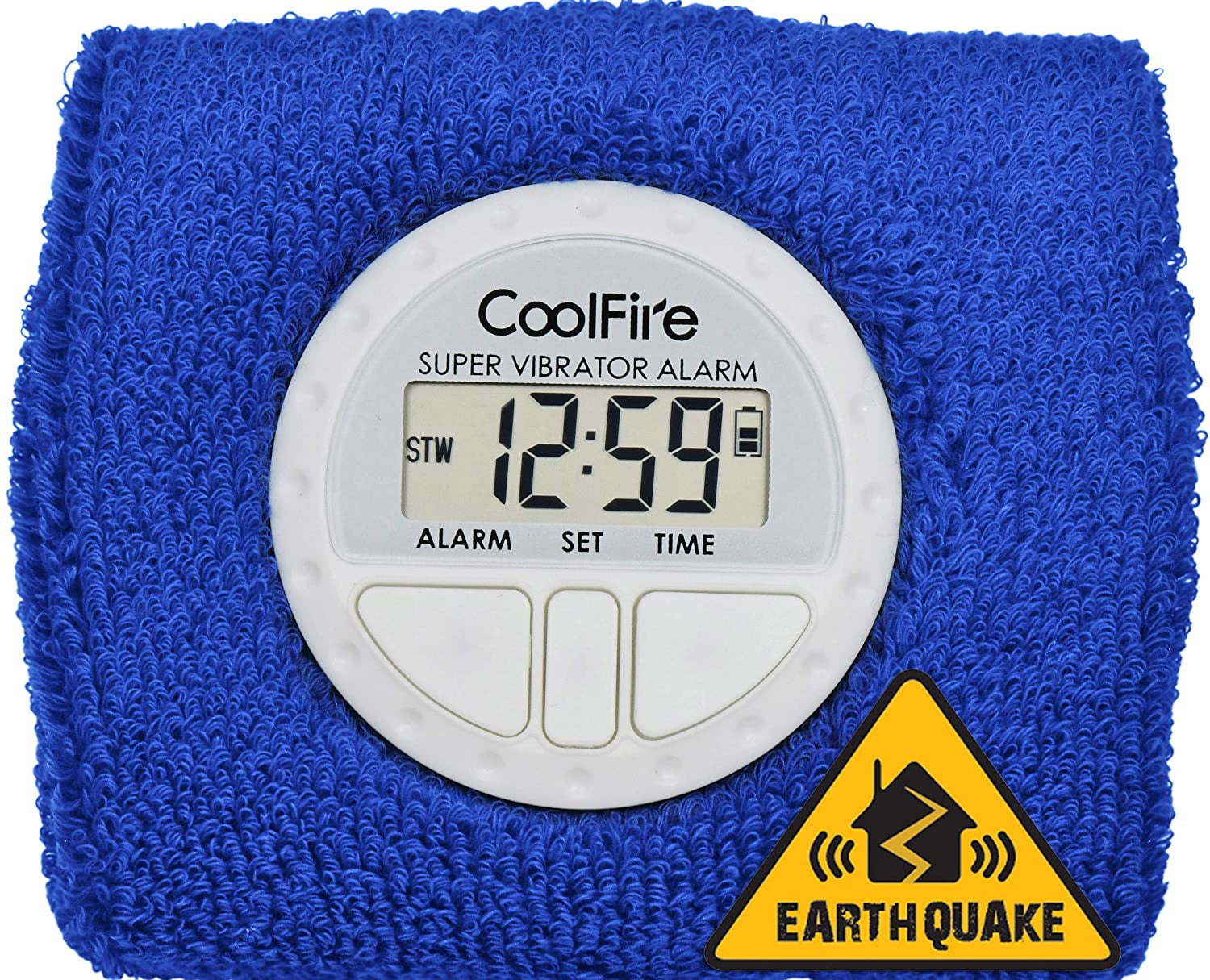 CoolFire Vibrating Alarm Clock - Silent Alarm Wristband Vibrating Watch ...