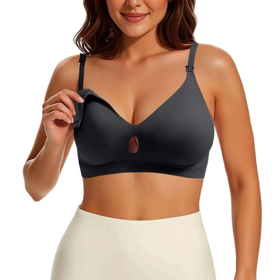 CoolFit Nursing Bras for Breastfeeding Wireless Seamless Maternity Bra Supportive Comfort Pregnancy Postpartum Bralette