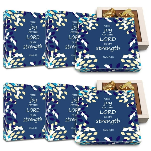 CoolGiftBox Bible Verse Chocolates - Christian Gifts Bulk Bible Verse Gift Box Inspirational present for Women Catholic Religious Gifts | Pack of 6