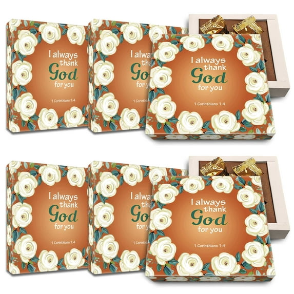 CoolGiftBox Christian Gift for Women Religious and Inspirational Bible Verse for Mother or Sister bulk Gluten Free Chocolates gifts Catholic Presents | Bulk Bible Gifts | Pack of 6