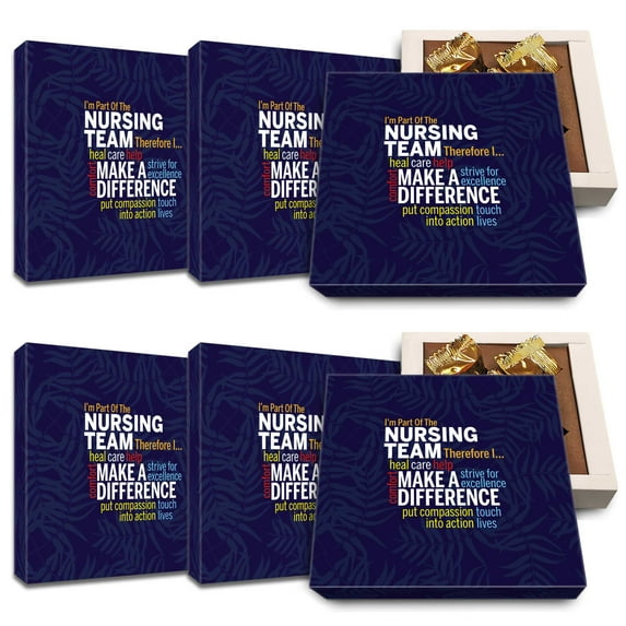 CoolGiftBox Nursting Team Gifts | Health Care worker Presents | LPN RN Gifts for Nurses Practitioner Nurses Week Doctor Gifts | Nurse Sation presents | Candy Gifts | Pack of 6