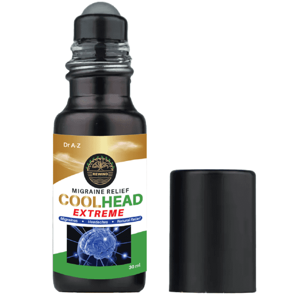COOLHEAD EXTREME COOLHEAD Migraine Relief Essential Oil Roll-on, Headache Relief - Migraine Roller Ball -Natural Stress Relief Roller Stick Ball 30ml