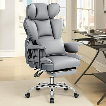 COOLHUT Ergonomic Desk Chair Breathable Mesh Chair with Adjustable High Back Lumbar Support Flip-up Armrests, Executive Rolling Swivel Comfy Task Computer Chair for Home Office, Gray