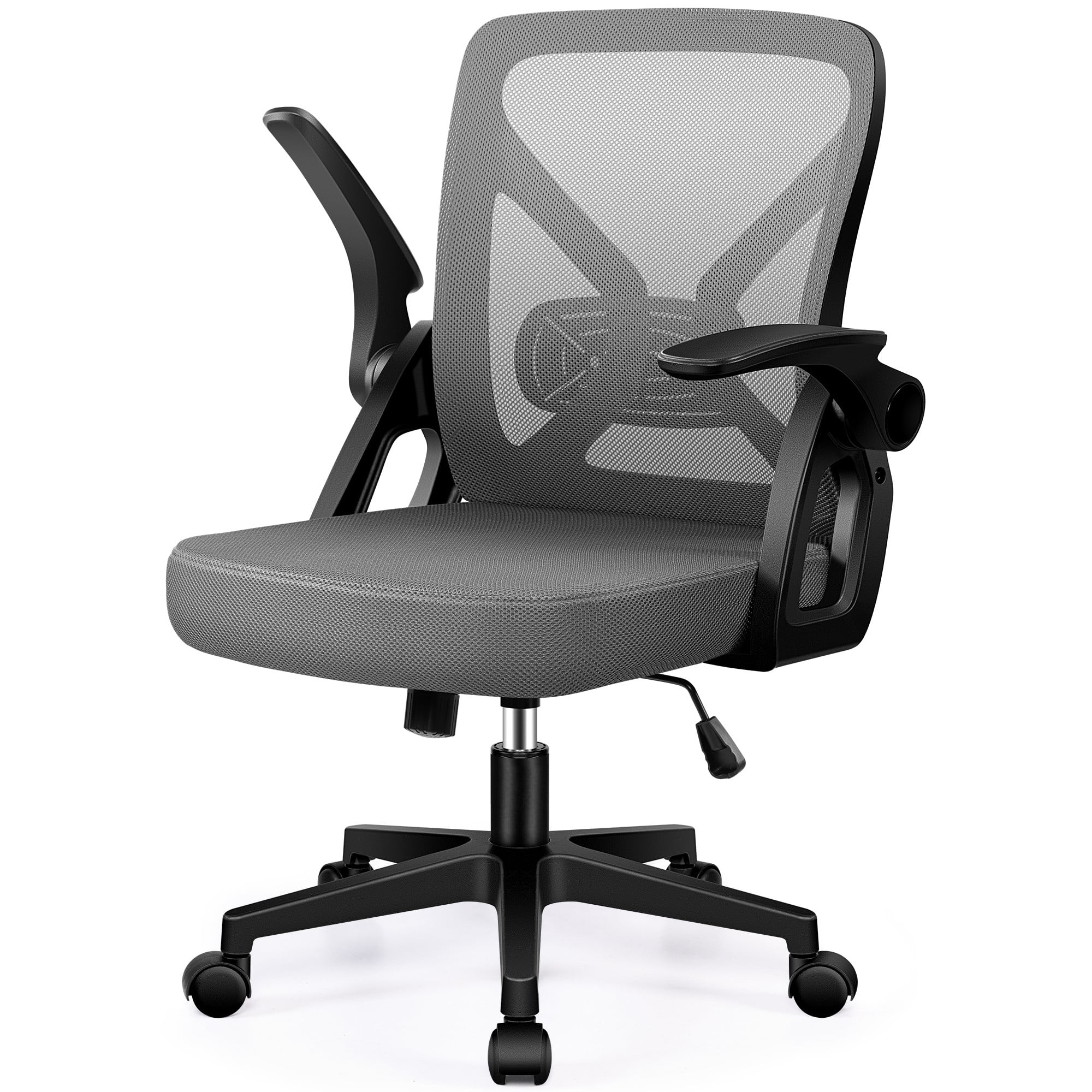 COOLHUT Office Chair, 300LBS Ergonomic Desk Chair with Adjustable Lumbar Support, Mesh Computer Chair, Executive Chairs for Home Office Comfortable Lumbar Support 8-Year Warranty, Dark Gray