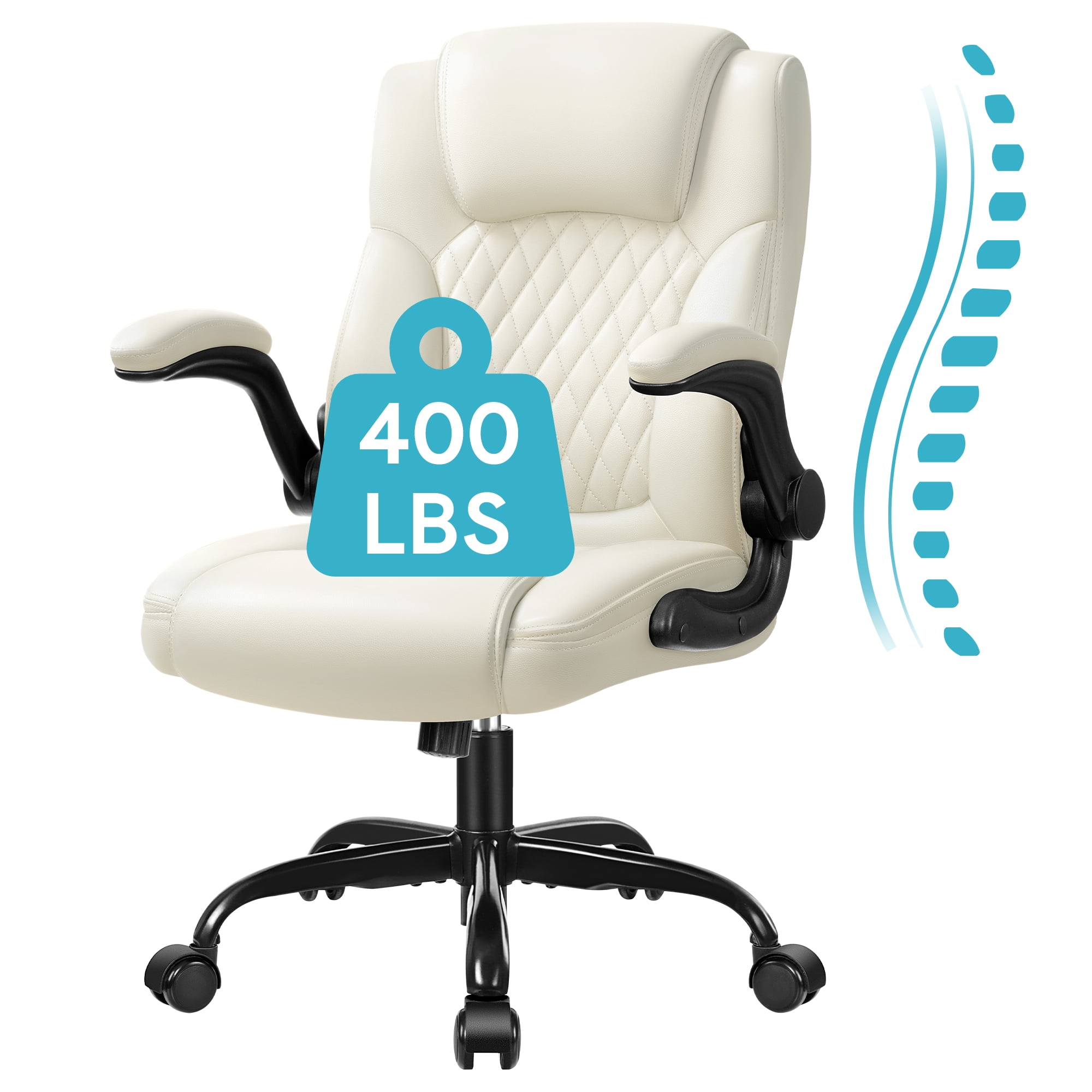 COOLHUT Leather Office Chair, Big and Tall Office India Ubuy