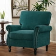 thumbnail image 1 of COOLHUT Modern Accent Chair Armchair, Linen Fabric Upholstered Comfy Single Sofa with Solid Wood Frame for Living Room, Green, 1 of 11