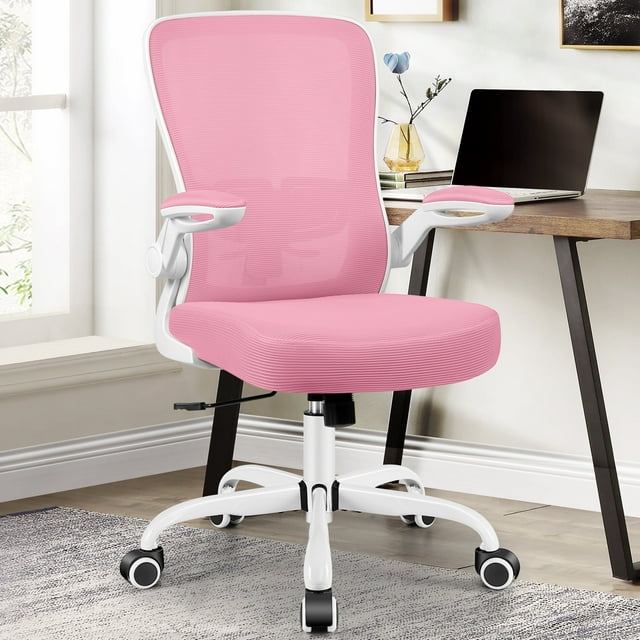 CoolHut Ergonomic Office Chair, Adjustable Lumbar Support, Flip-Up Arms ...