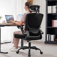 thumbnail image 1 of COOLHUT Office Chair Ergonomic Desk Chair, High Back Office Chair with Headrest, Big and Tall Comfy Home Office Desk Chair Lumbar Support Breathable Mesh Office Chair, Black, 1 of 14