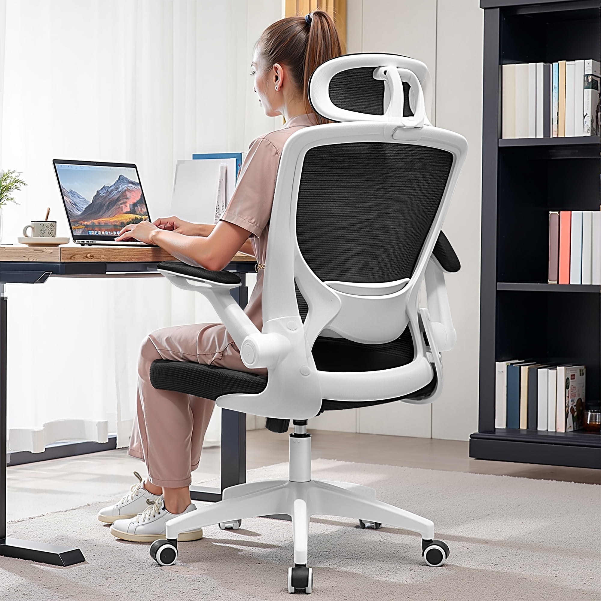 Ticova Ergonomic Ergo Lumbar Support Office Chair And Headrest
