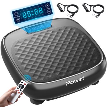 Pirecart 3D Vibration Plate Exercise Machine Whole Body Power Workout Vibration Platform W 2 Resistance Bands