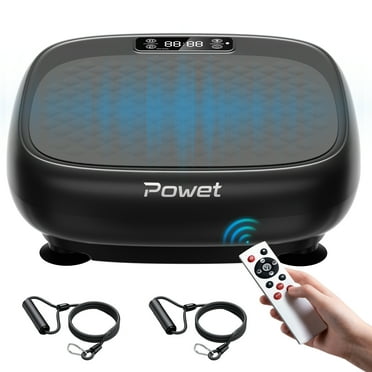 CoolHut Vibration Plate Fitness Platform Exercise Machine Vibrating Lymphatic Drainage Shaking Full Body Shaker Workout Vibrate Stand Shake Board Sport Gym for Weight Loss Fat Burner for Women Men