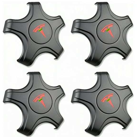 CoolKo Center Caps Hubcaps Cover Aero Wheels for 18-inch Original Standard Rims Compatible with Tesla Model 3 2018-2023 (NOT Compatible with 2024 Model 3 Highland)