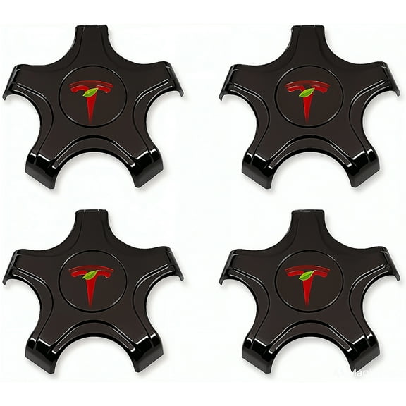 CoolKo Center Caps Hubcaps Cover Aero Wheels for 18-inch Original Standard Rims Compatible with Tesla Model 3 2018-2023 (NOT Compatible with 2024 Model 3 Highland)