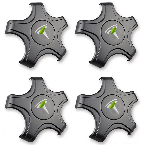 CoolKo Center Caps Hubcaps Cover Aero Wheels for 18-inch Original Standard Rims Compatible with Tesla Model 3 2018-2023 (NOT Compatible with 2024 Model 3 Highland)